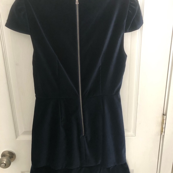 NWT Alice + Olivia midnight blue velvet holiday dress - Picture 9 of 10